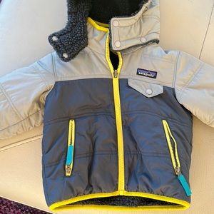 Patagonia toddler Reversible Tribbles Hooded Jacket